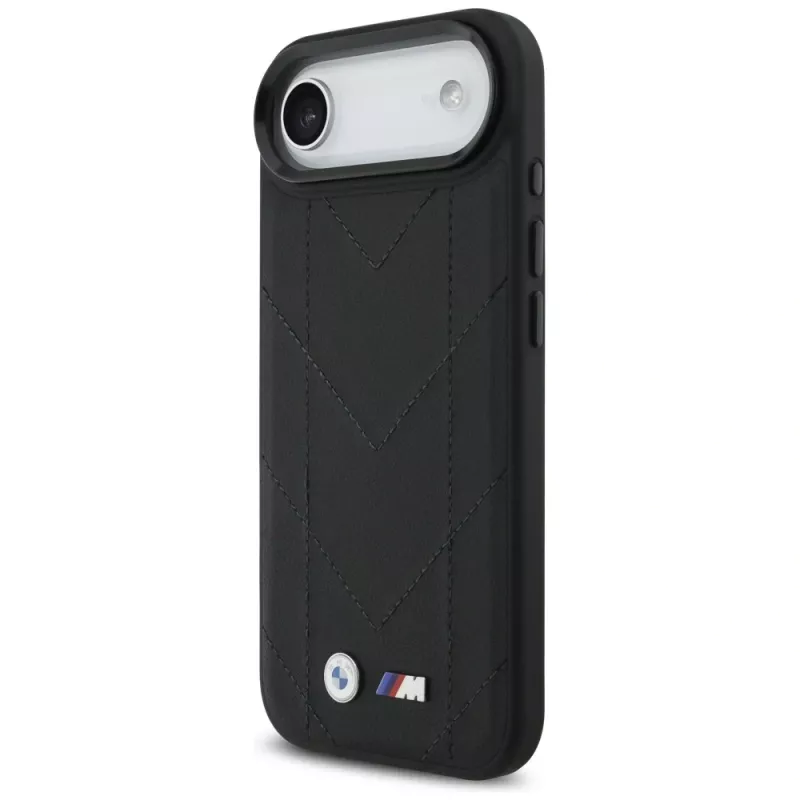 BMW M Quilted Logo MagSafe Θήκη για Apple iPhone Air, Μαύρο