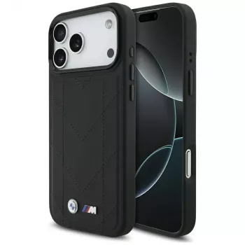 BMW M Quilted Logo MagSafe Θήκη για Apple iPhone 17 Pro Max, Μαύρο