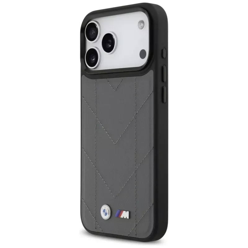 BMW M Quilted Logo MagSafe Θήκη για iPhone 17 Pro Max Ανθρακί