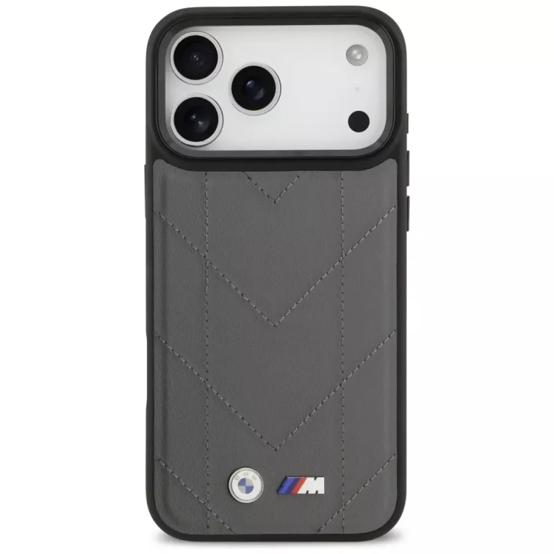 BMW M Quilted Logo MagSafe Θήκη για iPhone 17 Pro Max Ανθρακί