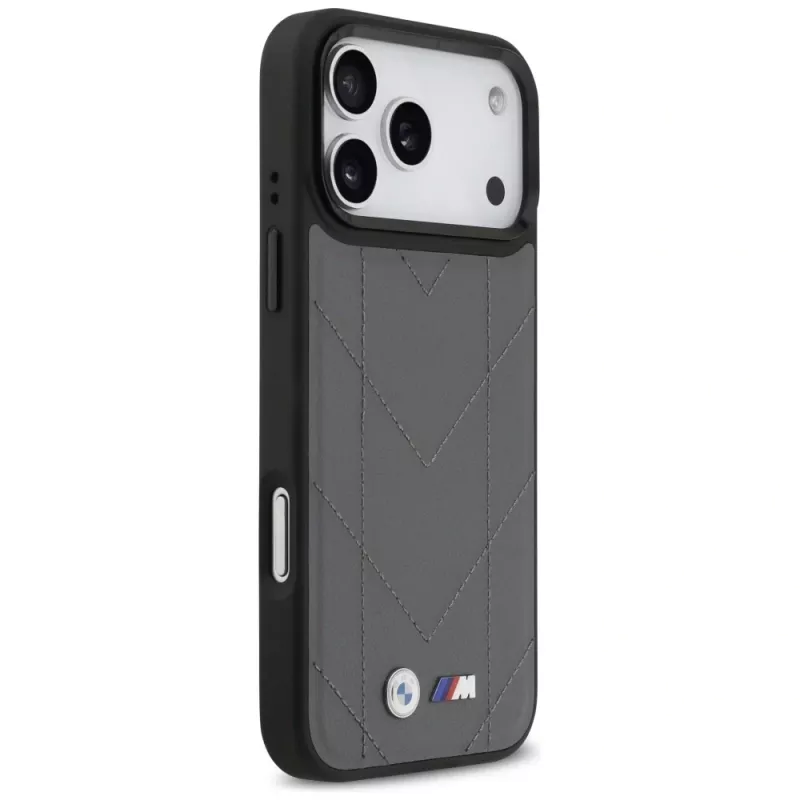 BMW M Quilted Logo MagSafe Θήκη για iPhone 17 Pro Max Ανθρακί