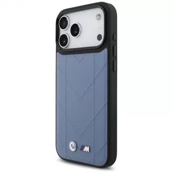 BMW M Quilted Logo MagSafe Θήκη για iPhone 17 Pro Max Μπλε
