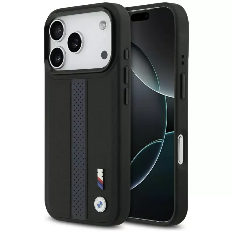 BMW M Perforated Stripe Logo MagSafe Θήκη για iPhone 17 Pro Μπλε