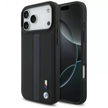 BMW M Perforated Stripe Logo MagSafe Θήκη για iPhone 17 Pro Max Μπλε
