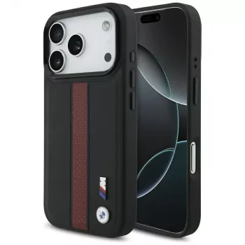 BMW M Perforated Stripe Logo MagSafe Θήκη για iPhone 17 Pro Κόκκινο