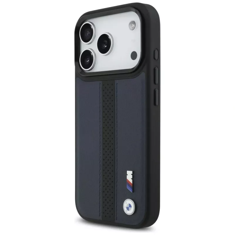 BMW M Perforated Stripe Logo MagSafe Θήκη για Apple iPhone 17 Pro, Navy Blue