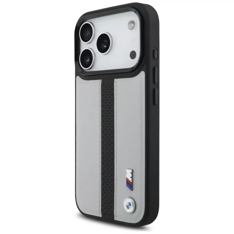 BMW M Perforated Stripe Logo MagSafe Θήκη για Apple iPhone 17 Pro, Γκρι