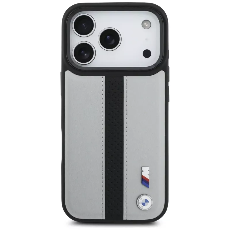 BMW M Perforated Stripe Logo MagSafe Θήκη για Apple iPhone 17 Pro, Γκρι
