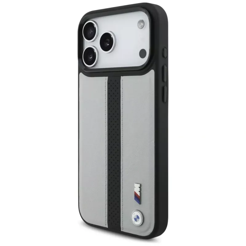 BMW M Perforated Stripe Logo MagSafe Θήκη για iPhone 17 Pro Max Γκρι
