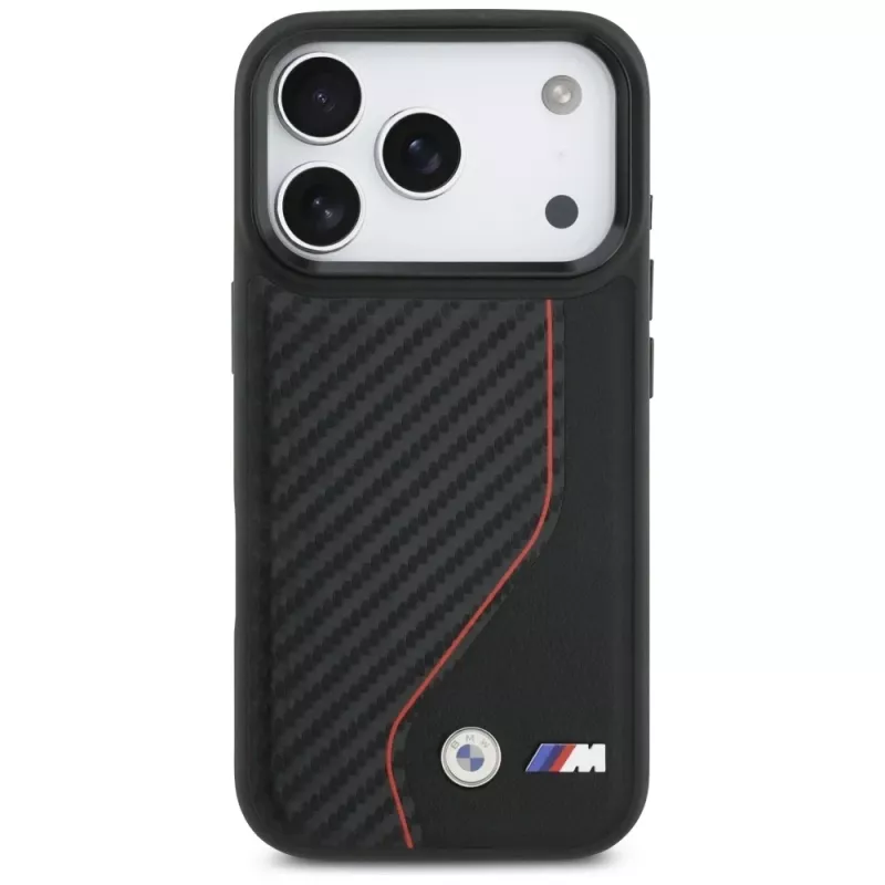 BMW M Carbon Line & Logo MagSafe Θήκη για Apple iPhone 17 Pro Κόκκινο