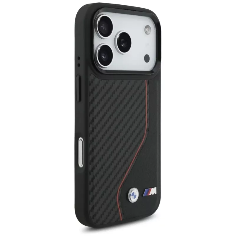 BMW M Carbon Line & Logo MagSafe Θήκη για Apple iPhone 17 Pro Κόκκινο