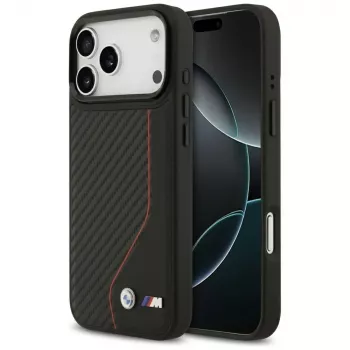 BMW M Carbon Line & Logo MagSafe Θήκη για iPhone 17 Pro Max Κόκκινο