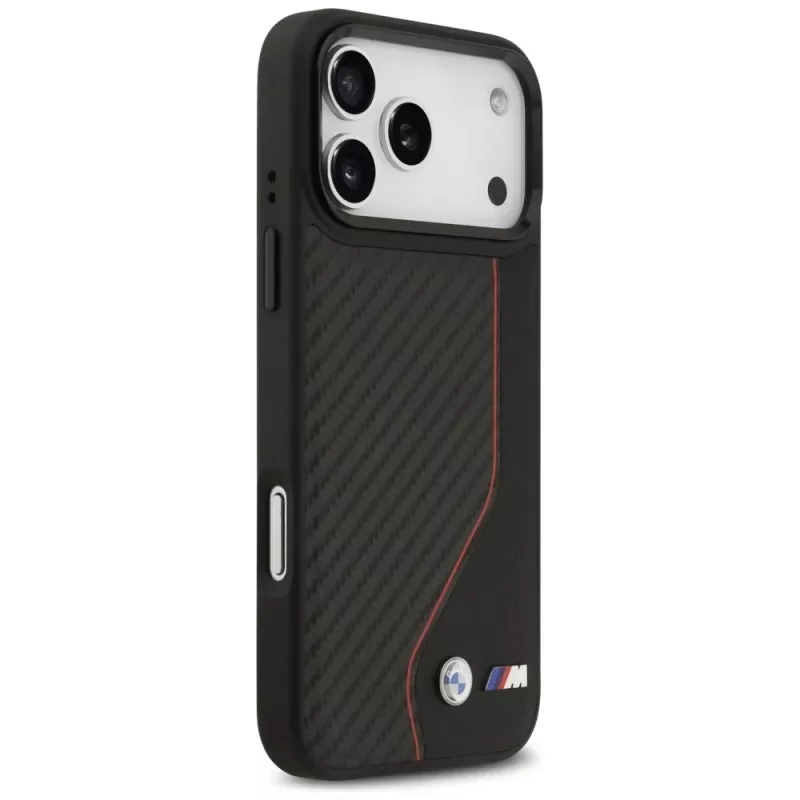 BMW M Carbon Line & Logo MagSafe Θήκη για iPhone 17 Pro Max Κόκκινο