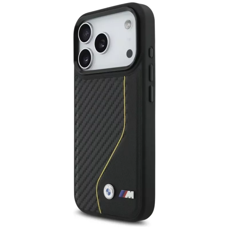 BMW M Carbon Line & Logo MagSafe Θήκη για iPhone 17 Pro Κίτρινο