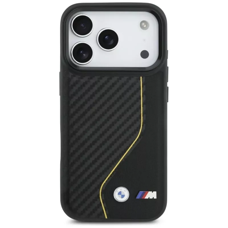 BMW M Carbon Line & Logo MagSafe Θήκη για iPhone 17 Pro Κίτρινο