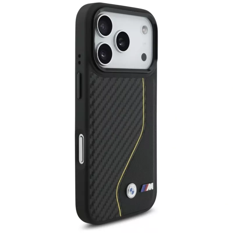 BMW M Carbon Line & Logo MagSafe Θήκη για iPhone 17 Pro Κίτρινο