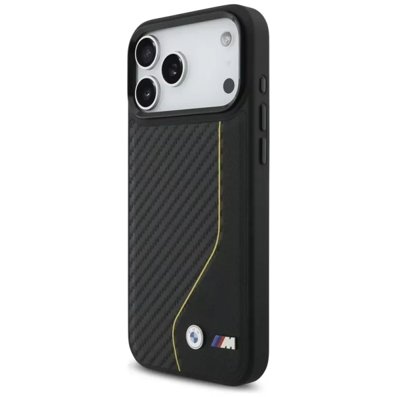 BMW M Carbon Line & Logo MagSafe Θήκη για iPhone 17 Pro Max Κίτρινο