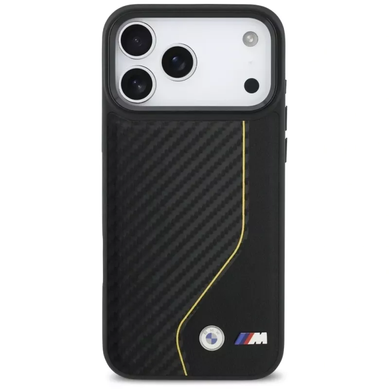 BMW M Carbon Line & Logo MagSafe Θήκη για iPhone 17 Pro Max Κίτρινο