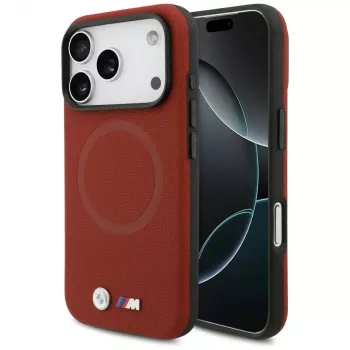 BMW M Series Metal Logo MagSafe Θήκη για Apple iPhone 17 Pro, Κόκκινο
