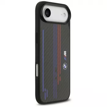BMW M Kevlar Lines & Logo MagSafe Θήκη για Apple iPhone Air, Μαύρο