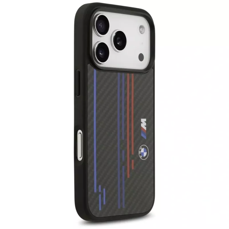 BMW M Kevlar Lines & Logo MagSafe Θήκη για iPhone 17 Pro Μαύρο