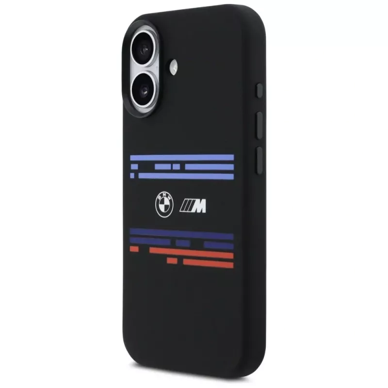 BMW M Silicon Horizontal Line MagSafe Θήκη για Apple iPhone 17, Μαύρο