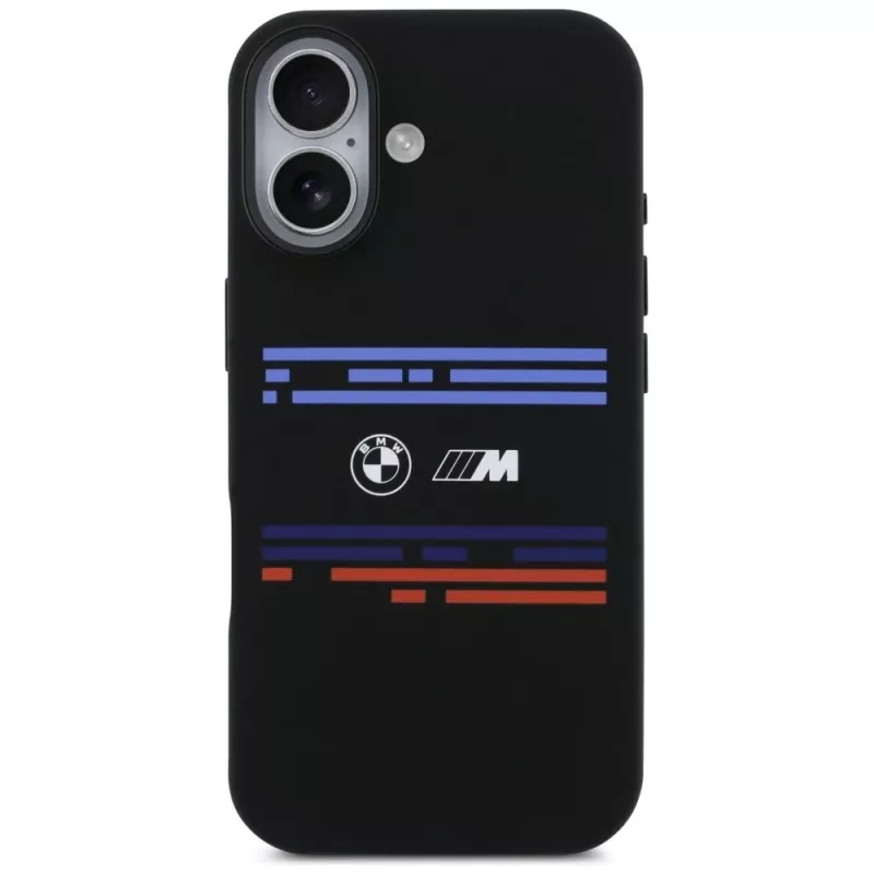 BMW M Silicon Horizontal Line MagSafe Θήκη για Apple iPhone 17, Μαύρο