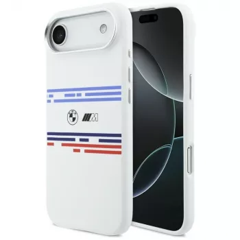 BMW M Silicon Horizontal Line MagSafe Θήκη για iPhone Air Λευκό