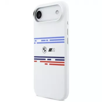 BMW M Silicon Horizontal Line MagSafe Θήκη για iPhone Air Λευκό