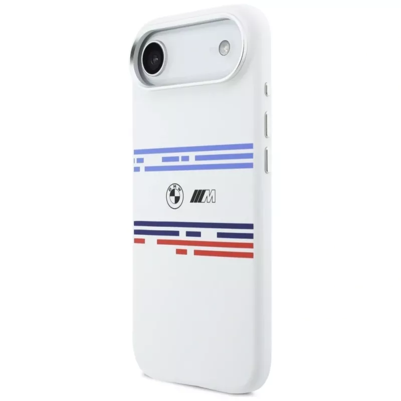 BMW M Silicon Horizontal Line MagSafe Θήκη για iPhone Air Λευκό