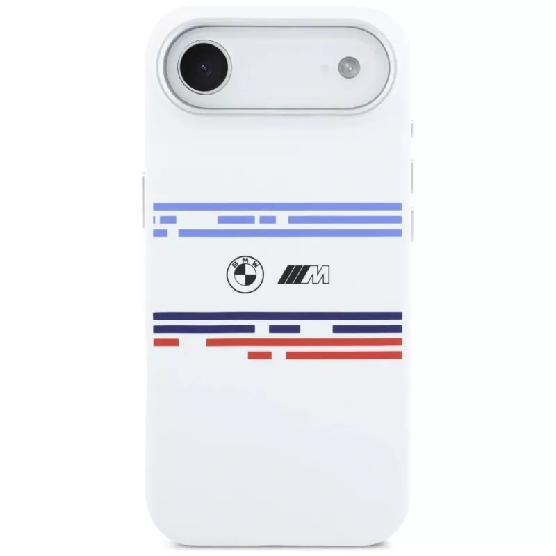 BMW M Silicon Horizontal Line MagSafe Θήκη για iPhone Air Λευκό