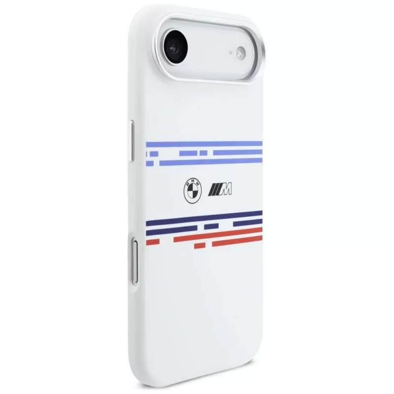 BMW M Silicon Horizontal Line MagSafe Θήκη για iPhone Air Λευκό