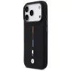 BMW M Silicon Tricolor Line MagSafe Θήκη για iPhone 17 Pro Μαύρο