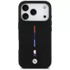 BMW M Silicon Tricolor Line MagSafe Θήκη για iPhone 17 Pro Μαύρο
