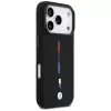 BMW M Silicon Tricolor Line MagSafe Θήκη για iPhone 17 Pro Μαύρο