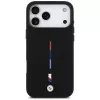 BMW M Silicon Tricolor Line MagSafe Θήκη για Apple iPhone 17 Pro Max, Μαύρο