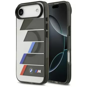 BMW M IML Metal Buttons Tricolor Lines MagSafe Θήκη για iPhone Air, Ανθρακί