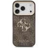 Guess 4G Big Classic Logo BigStrap Metal Buttons Θήκη για Apple iPhone 17 Pro, Καφέ