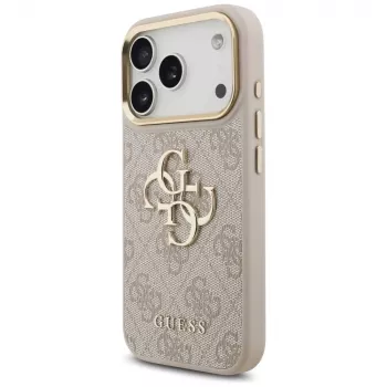 Guess 4G Big Classic Logo Big Strap Metal Buttons Θήκη για Apple iPhone 17 Pro Ροζ