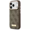 Guess 4G Logo Plate MagSafe Θήκη για Apple iPhone 17 Pro Καφέ