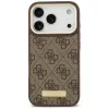 Guess 4G Logo Plate MagSafe Θήκη για Apple iPhone 17 Pro Καφέ