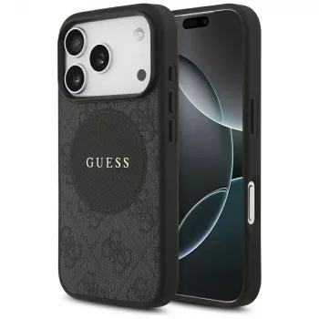 Guess 4G Circle Classic Logo MagSafe Θήκη για iPhone 17 Pro (Μαύρο)