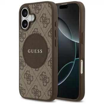 Guess 4G Circle Classic Logo MagSafe Θήκη για Apple iPhone 17 - Καφέ