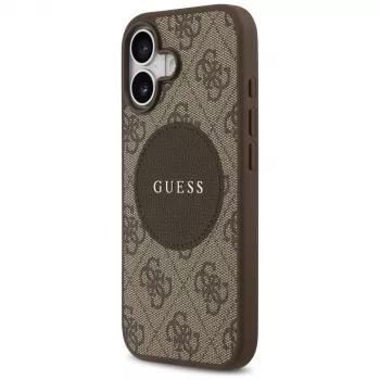 Guess 4G Circle Classic Logo MagSafe Θήκη για Apple iPhone 17 - Καφέ
