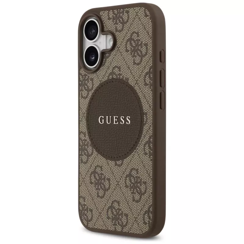 Guess 4G Circle Classic Logo MagSafe Θήκη για Apple iPhone 17 - Καφέ