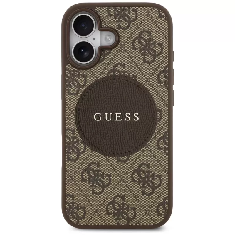 Guess 4G Circle Classic Logo MagSafe Θήκη για Apple iPhone 17 - Καφέ
