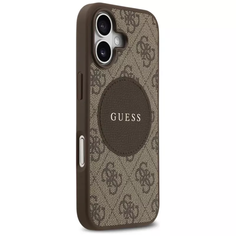Guess 4G Circle Classic Logo MagSafe Θήκη για Apple iPhone 17 - Καφέ