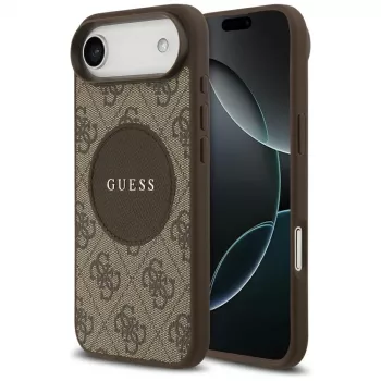 Guess 4G Circle Classic Logo MagSafe Θήκη για iPhone Air, Καφέ