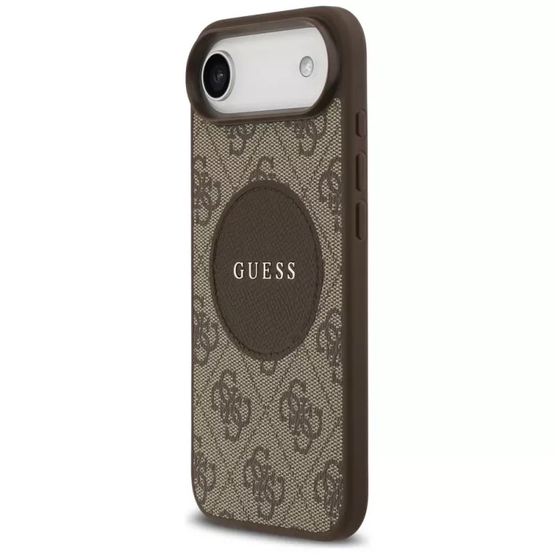 Guess 4G Circle Classic Logo MagSafe Θήκη για iPhone Air, Καφέ