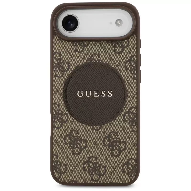 Guess 4G Circle Classic Logo MagSafe Θήκη για iPhone Air, Καφέ